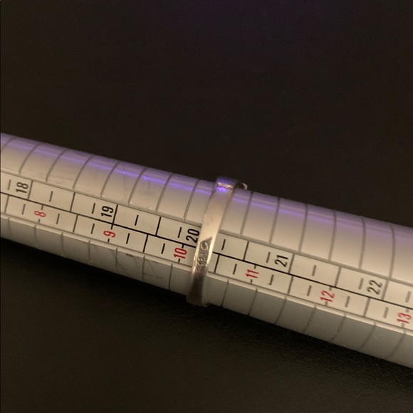 Silver and Gold Two-Amber Ring - Picture 3 of 3